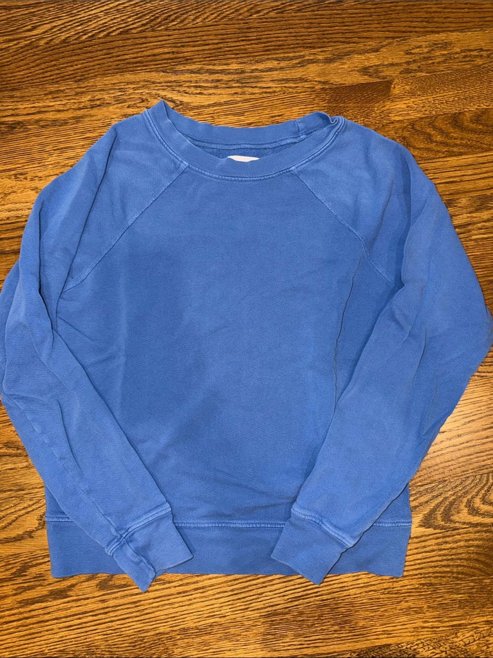Mate size small 100% organic cotton - Royal blue crewneck sweatshirt